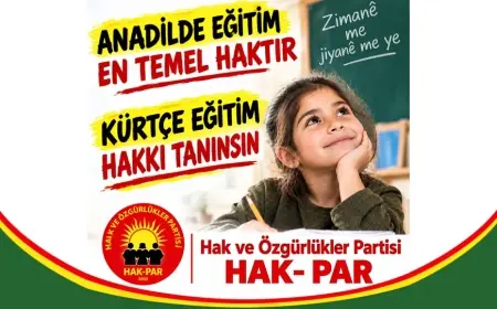 HAK-PAR: Anadilde Eğitim Kürtlerin Ortak Talebidir