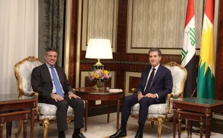Neçirvan Barzani, ABD’nin Irak Büyükelçiliği Maslahatgüzarı Stephen Fagin’i kabul etti