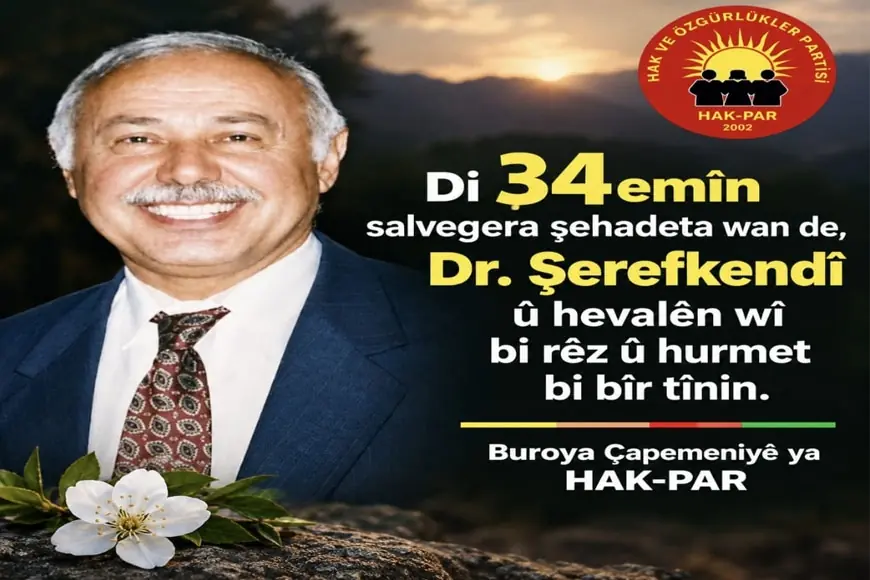 HAK-PAR: Dr. Şerefkendî ve Arkadaşlarını Saygıyla Anıyoruz
