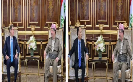 Mesrur Barzani, Rusya ve Çin'in Erbil başkonsoloslarını kabul etti