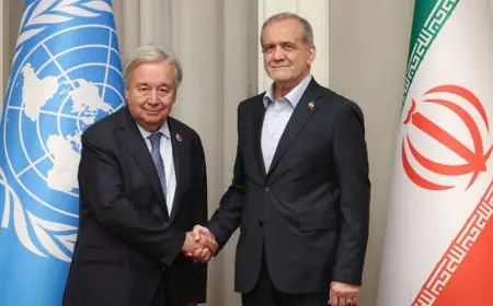 BM Sözcüsü Dujarric: Guterres, Pezeşkiyan ile görüşecek