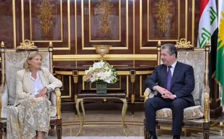 Mesrur Barzani, Fransa Senatosu heyetini kabul etti