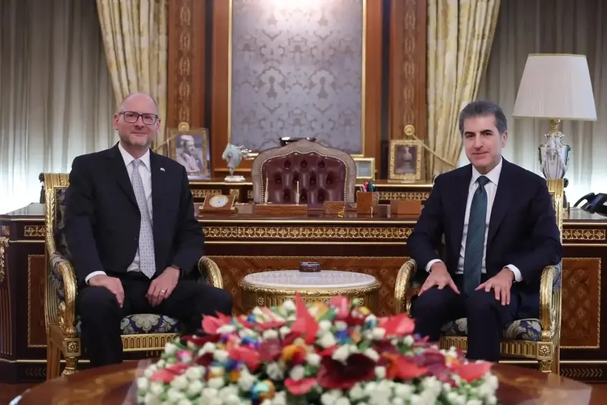 Neçirvan Barzani, İsviçre’nin yeni Irak Büyükelçisi Peter Nelson’ı kabul etti
