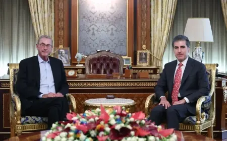 Neçirvan Barzani, İngiliz siyasetçi Lord Michael Ashcroft’u  kabul etti