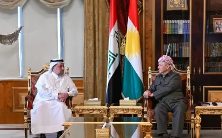 Başkan Barzani Siyade Koalisyonu Başkanı Hamis Hancer ile görüştü