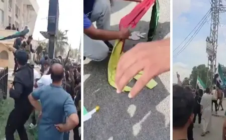 Haseke'de gerilim: Kürt partisine ait bayrak yakıldı