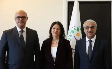 DEM Parti İmralı Heyeti, Cumhurbaşkanı Yardımcısı Cevdet Yılmaz ile görüştü
