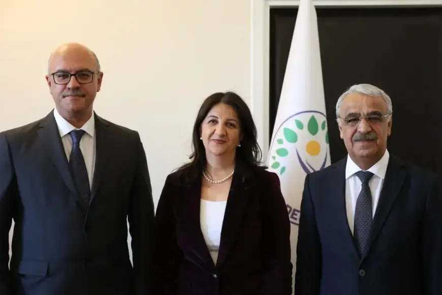 DEM Parti İmralı Heyeti, Cumhurbaşkanı Yardımcısı Cevdet Yılmaz ile görüştü