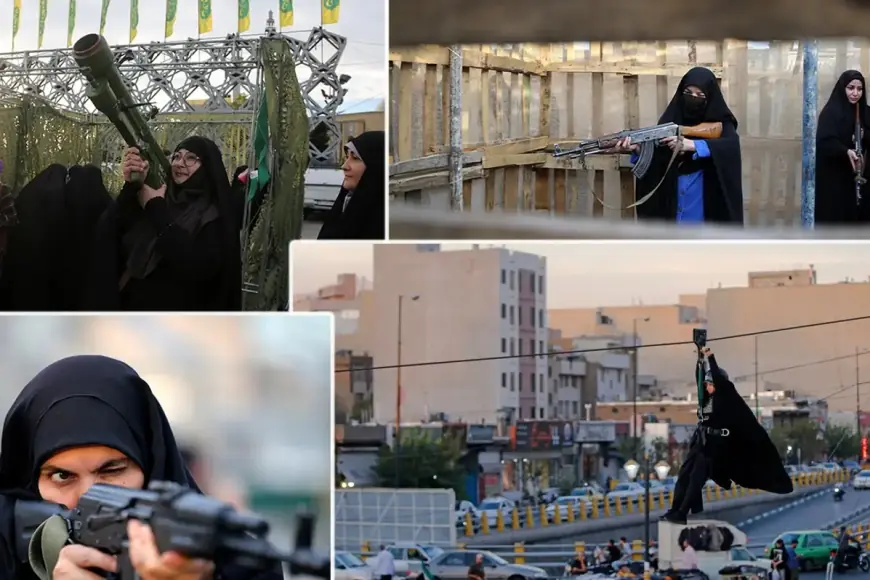 İran’da sivillere silah eğitimi veriliyor