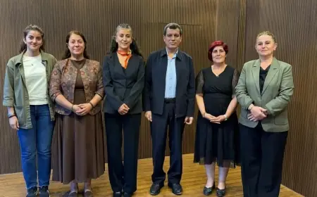 DEM Parti heyeti Mazlum Abdi ile görüştü