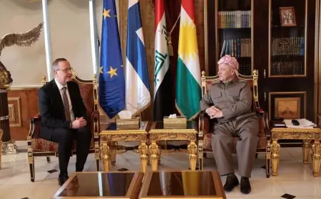 Başkan Barzani, Finlandiya Büyükelçisi’ni kabul etti