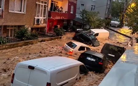 İstanbul'da sel felaketi: 2 kişi hayatını kaybetti, birçok ilçe sular altında kaldı