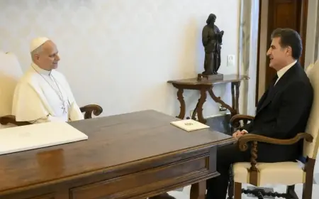 Nêçîrvan Barzanî ji bo Papa Leo daxwaza şifayê kir