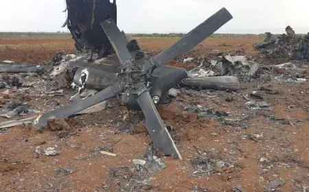 Suudi Arabistan'da askeri helikopter düştü