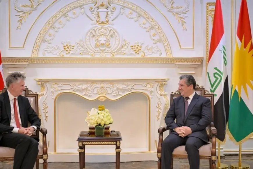 Mesrur Barzani İngiltere'nin Ulusal Güvenlik Danışmanı Jonathan Powell'ı kabul etti