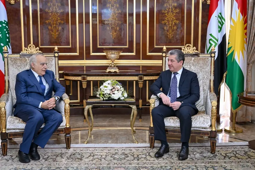 Mesrur Barzani Lübnan Kültür Bakanı Ghassan Salame’yi kabul etti