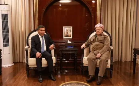 Başkan Barzani, Irak Ulusal Projesi Genel Sekreteri'ni kabul etti