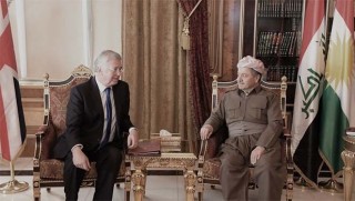Hevdîtina serokê herêma Kurdistanê ya li gel wezîrê berevaniya Brîtanya