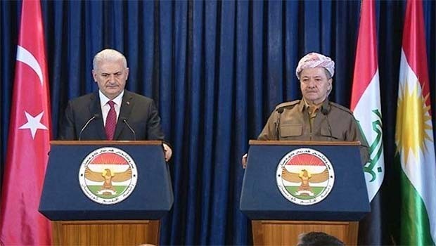 Çavlirêye ku Serok Barzanî û Serokwezîrê Tirkiyê kom bibin