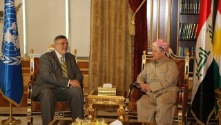 Barzanî ligel nûnerê taybet a Neteweyên Yekbûyî civiya