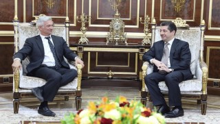 Mesrûr Barzanî, balyozê YE pêşwazî kir