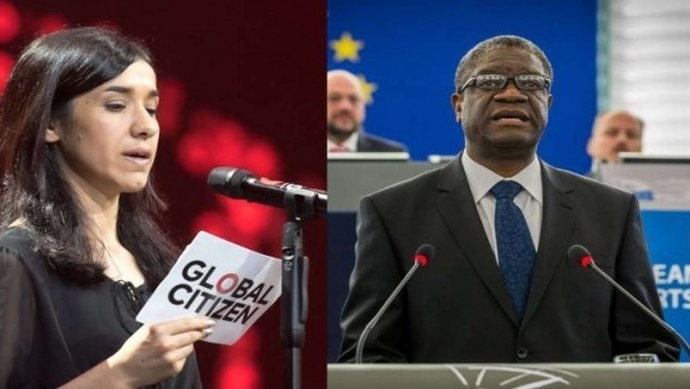 Nadiya Murad xelata Nobel a Aştiyê wergirt