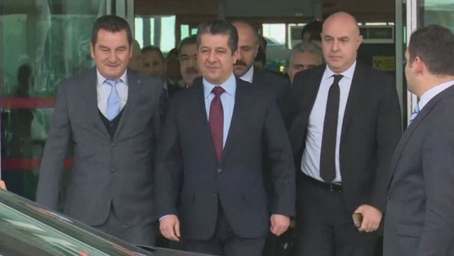 Serokwezîrê Kurdistanê Mesrûr Barzanî gihîşt Enqerê