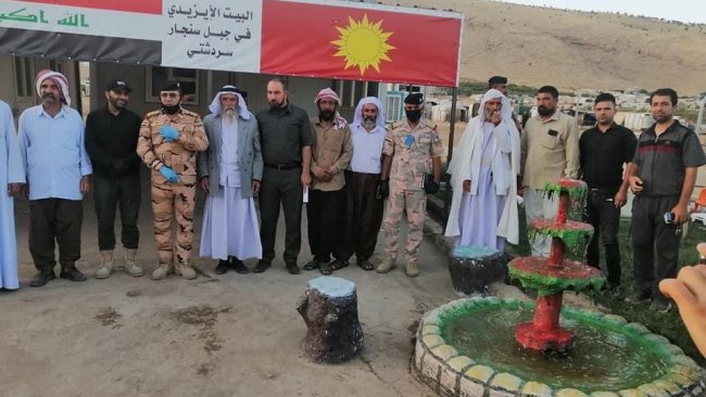 Êzidî li ser çiyayê Şingalê li dijî hebûna PKKê xwe pêşan didin