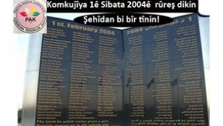 Em Komkujîya Li Hewlerê ya 1ê Sibata 2004an Rûreş Dikin