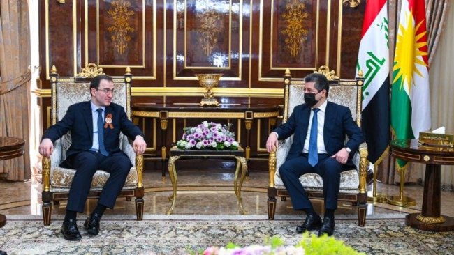 Serokwezîr Mesrûr Barzanî pêşwazî li balyozê Rûsya ya Iraqê kir