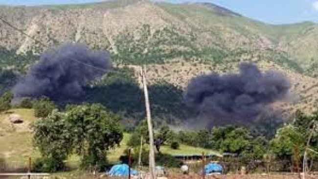 Tirkiyê gundekî Amêdiyê bombebaran kir