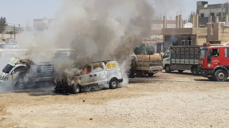 Li Hesekê wesayîtek teqiya