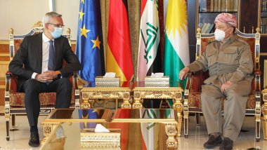 Serok Barzanî pêşwazî li Balyozê Almanya li Iraqê kir