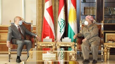 Serok Barzanî pêşwazî li balyozê Danîmark li Iraqê kir