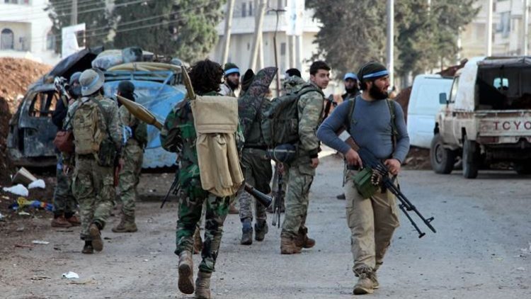 Li Serê Kaniyê û Efrînê şer di navbera grûpên çekdar de derket