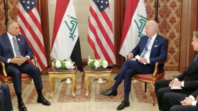 Biden û Kazimî li Erebistanê civiyan