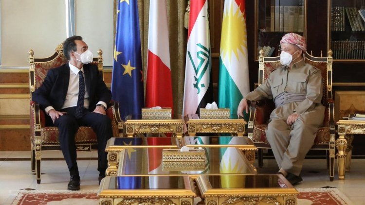 Serok Barzanî û Balyozê Fransa rewşa siyasî ya Iraqê guftûgo dikin