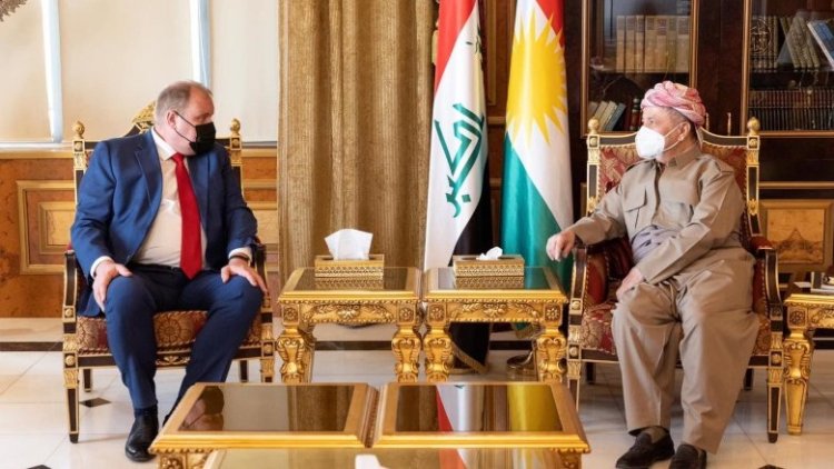Serok Barzanî pêşwazî li Konsulê giştî yê Rûsyayê li Hewlêrê kir