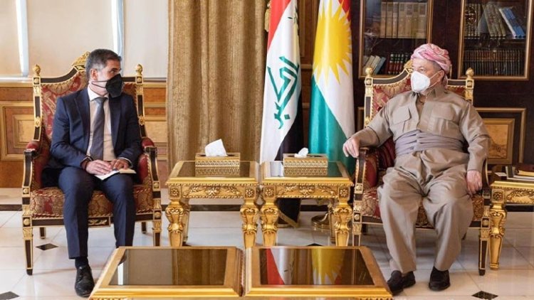 Serok Barzanî û Konsulê Almanya rewşa siyasî û dawî pêşhatên Iraq û navçeyê gotûbêj dikin