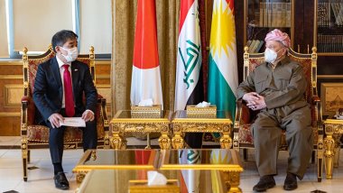 Serok Barzanî pêşwazî li Balyozê Japonya li Iraqê kir