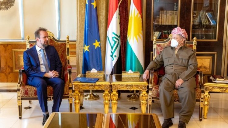 Serok Barzanî pêşwaziya Balyozê Yekîtiya Ewrupa li Iraqê kir