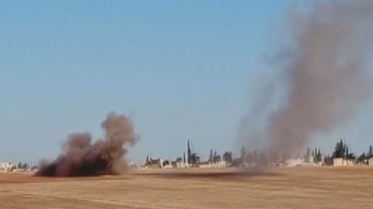 Hêzên Tirkiyê du gund li rojavayê Til Temirê topbaran kirin