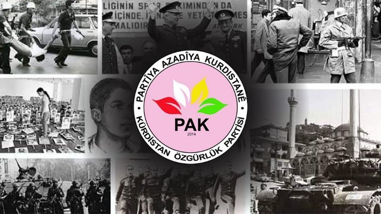 PAK: Hişmendîya darbecîyên12ê îlona 1980yî îro jî berdewam e