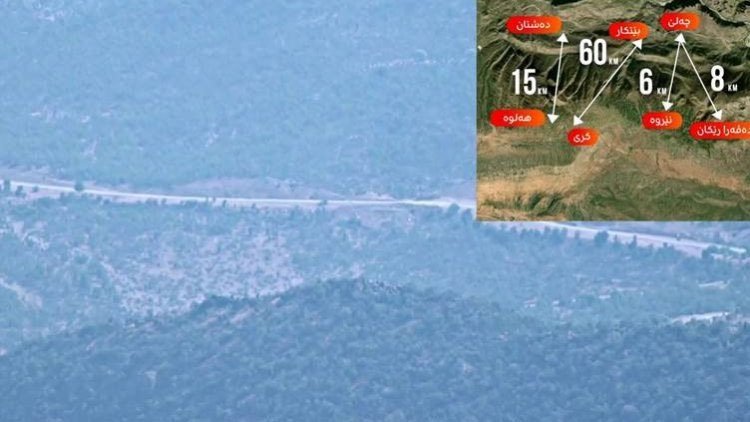 Tirkiyê di nava axa Başûrê Kurdistanê de rêyên taybet çêkirine