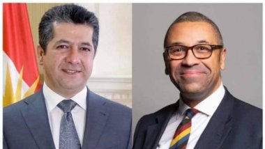 Mesrûr Barzanî û Wezîrê Derve yê Brîtanyayê pêwendiyeke telefonî encam dan