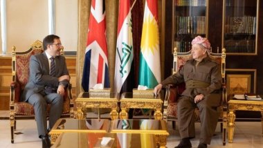 Serok Barzanî pêşwazî li Balyozê Brîtanya li Iraqê kir