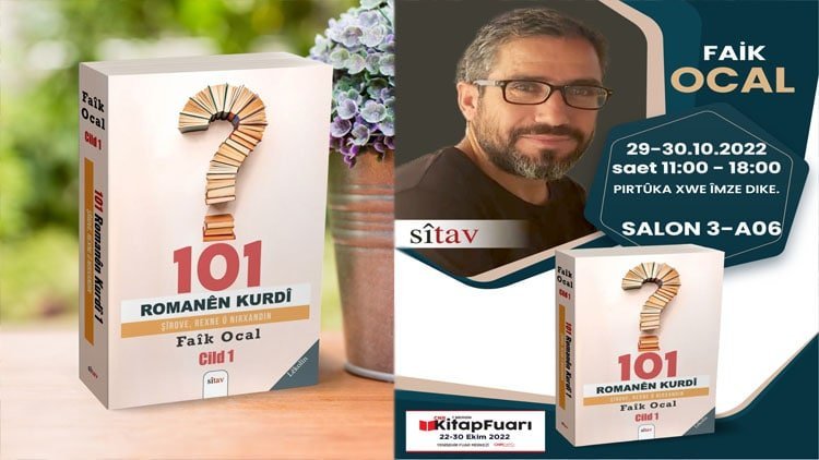 Faik Ocal, pirtûka a xwe ya bi navê '101 Romanên Kurdî' îmze dike