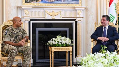 Mesrûr Barzanî pêşwazî li Cîgirê Fermandarê Giştî yê Hêzên Hevpeymanan li Iraq û Sûriyê kir