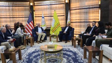 Şandeke Amerîkî li Rojava bi Rêveberiya Xweser re civiya