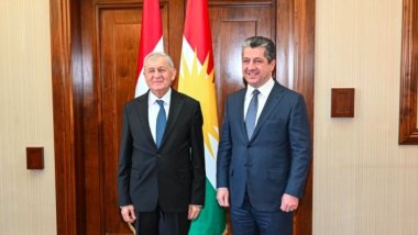 Mesrûr Barzanî pêşwaziya pêşwaziya Serokomarê Iraqê kir